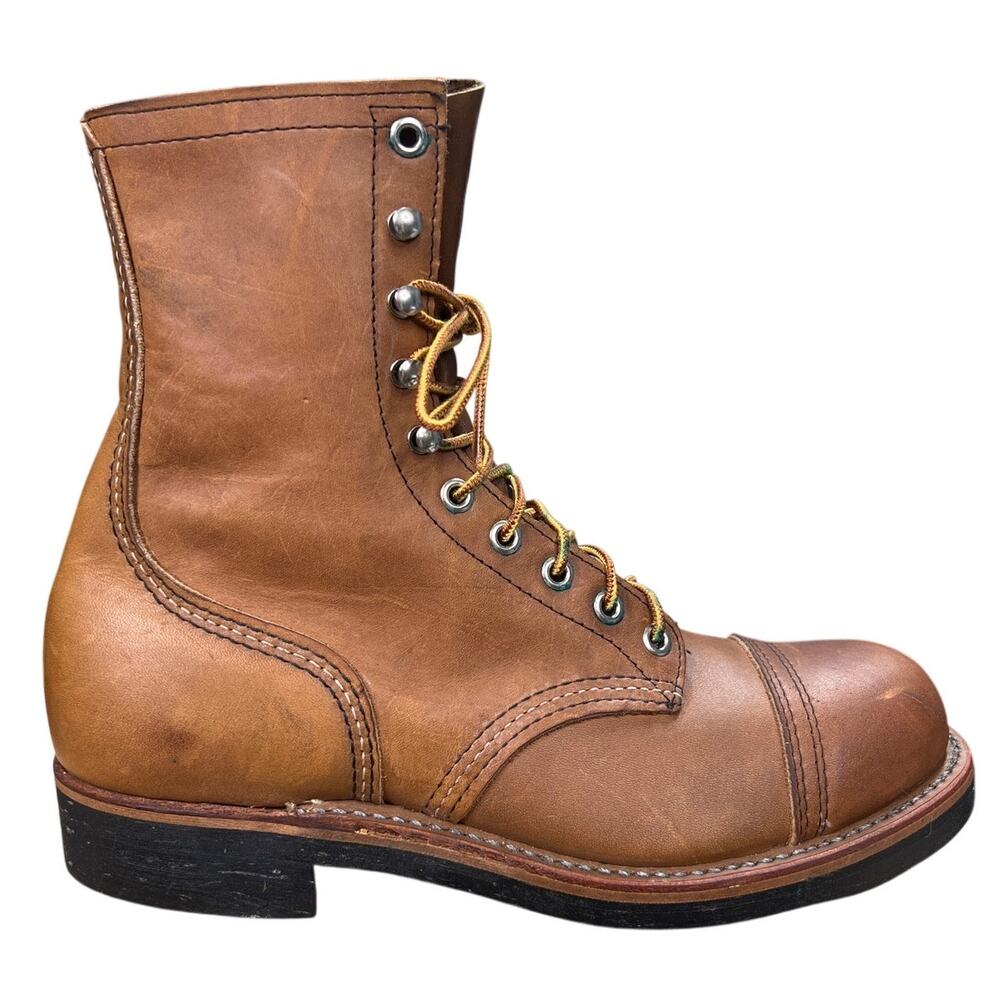 Vintage Rare 1983 Red Wing Men’s 915 Amber Steel Toe Boot Size US 7 D